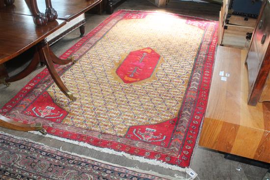 Red & yellow Eastern rug(-)